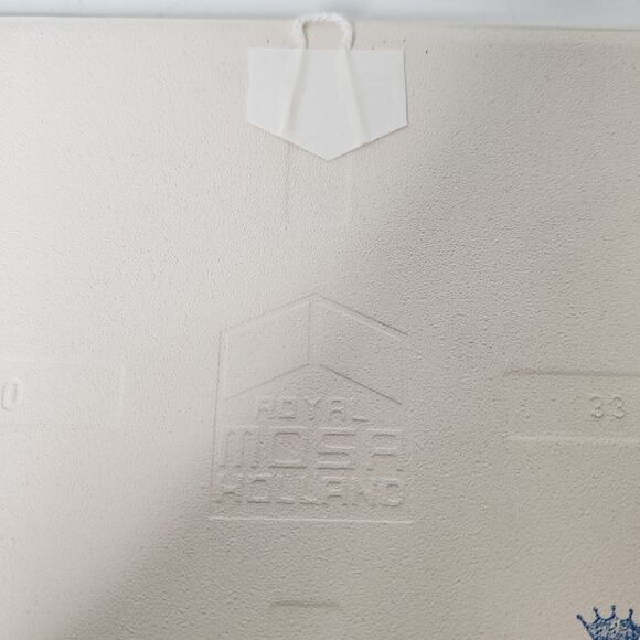 Royal Mosa Holland Delft Blue Tile Trivet Wall Hanging Windmill Farmer Birds - Picture 5 of 7